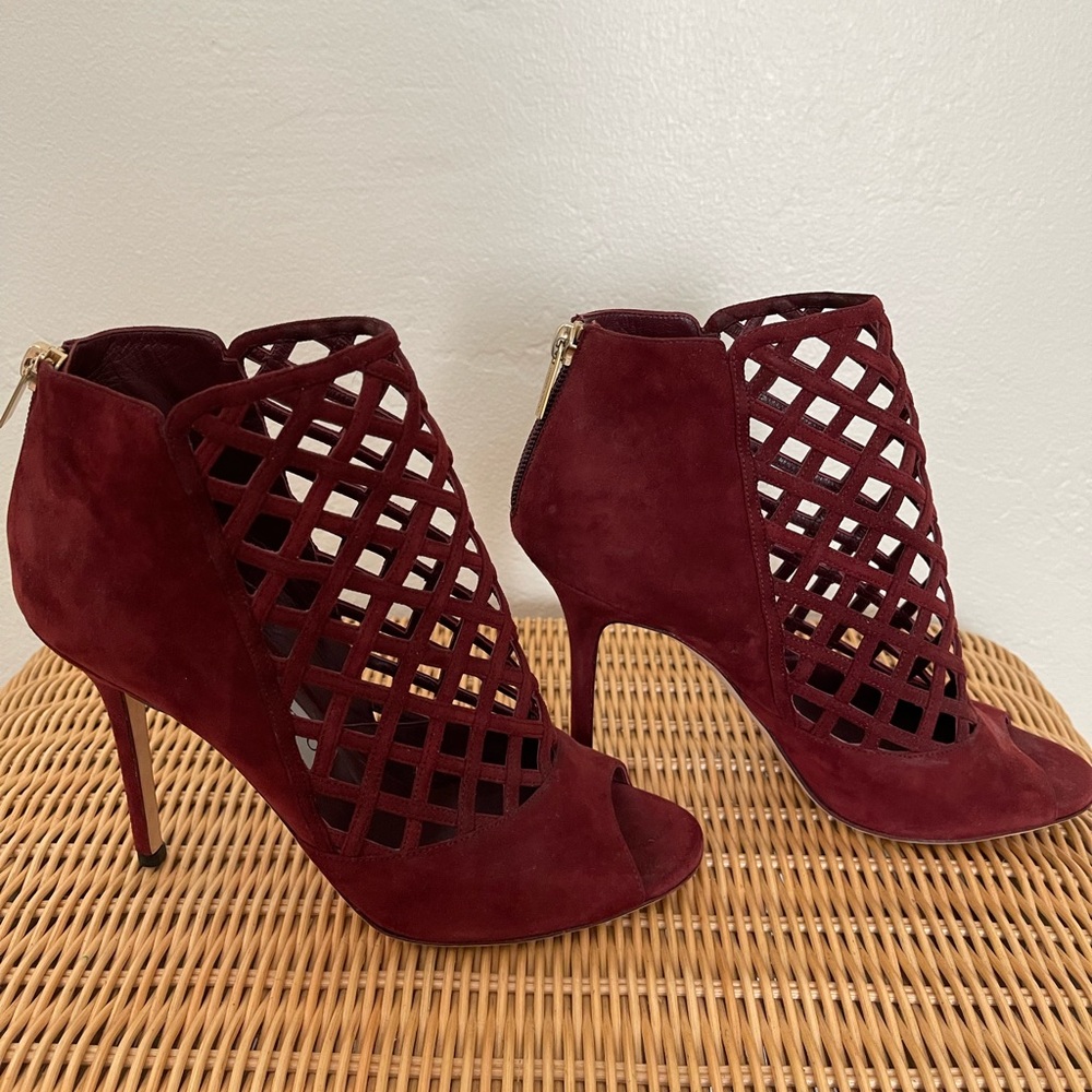 Authentic Jimmy Choo wine red high heels - Picture 3 of 7
